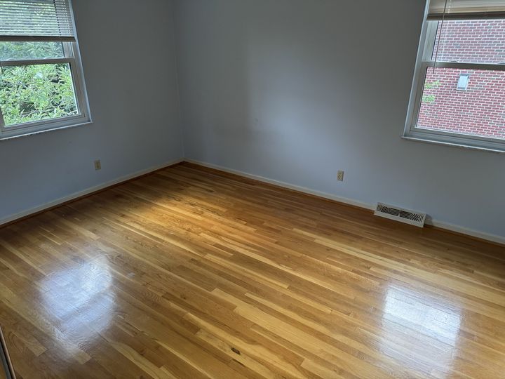 Bedroom hardwood floor